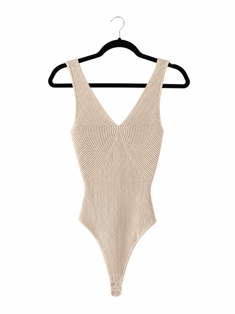 Abercrombie & Fitch Ribbed V-Neck Bodysuit